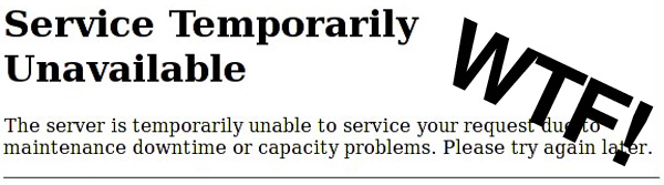 error 503 error502