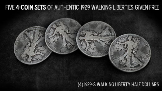 1929 walking liberty half dollars free silver half dollars